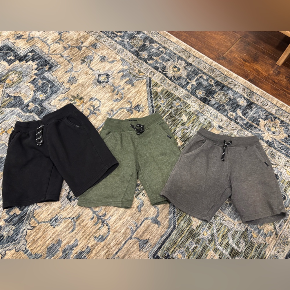 Lee Kids Pull-On Shorts in Black, Olive, and Gray